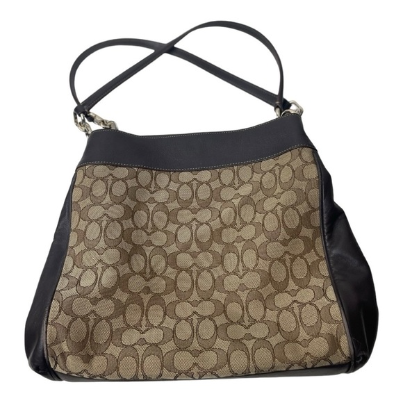 Coach Signature Jacquard Lexy Shoulder/ Handbag Purse - Picture 11 of 11